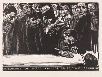 Herdenkingsblad voor Karl Liebknecht, 1920