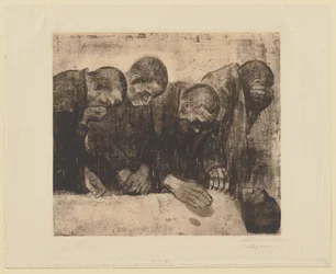 De vier figuren rechts van de oorspronkelijke compositie 
