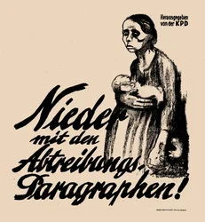 Weg met de abortusparagrafen!, 1923.