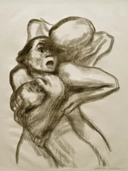 K. Kollwitz, Dood grijpt een vrouw