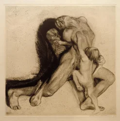 Dood en vrouw