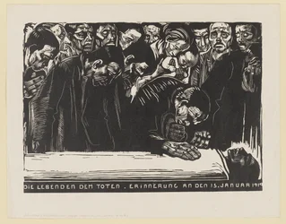 Herdenkingsprent voor Karl Liebknecht