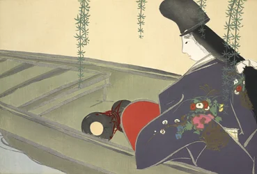 Asazuma-bune, uit Momoyo-gusa