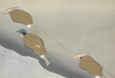 Hikifune, uit Momoyo-gusa (De wereld van dingen) Vol II, pub.1909