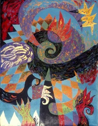 Abstracte spiraalfantasie
