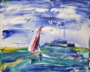 De zeilwereld aan de kust