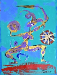 Dynamische mythische figuur