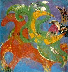 Levendige abstracte dieren