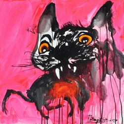 Levendige monsterkat