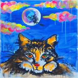 Een speelse Halloween-avond met katten