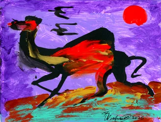 "Kameel en vogels"