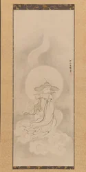 Jizo Bosatsu Speelt een Fluit, midden 17e eeuw