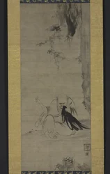 Choyo: Monnik die naait onder de ochtendzon, ca. 1350 of eerder