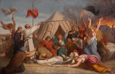 De dood van John Zizka, ca. 1850
