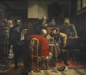 Karl Swoboda Aankondiging van de terdoodveroordeling van Jan Frederik van Saksen