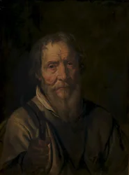 Portret van een Oude Man. Christian Jacobsen Drakenberg (?)