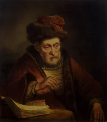 Oude man met een paar brillen