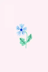 Tere blauwe bloem
