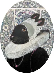 Koninklijk konijnenportret