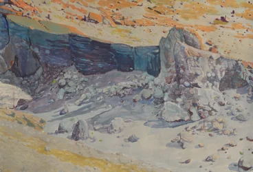 Blauwe bergschaduwen