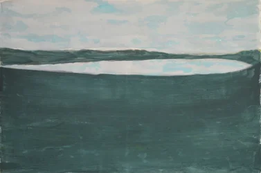 Rustig landschap aan de horizon