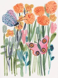 Kleurrijke tuinvlinders