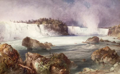 Uitzicht op de Niagara watervallen