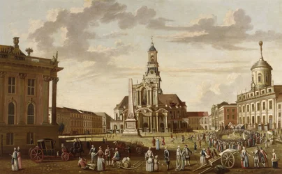 Oude markt van Potsdam en St. Nikolai kerk