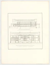 Afbeeldingen van het kasteel van Krzescowice, blad 50 uit de reeks „Verzameling architectonische ontwerpen”