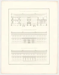 Afbeeldingen van het kasteel van Krzescowice, blad 51 uit de reeks „Verzameling architectonische ontwerpen”