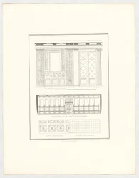 Afbeeldingen van het kasteel van Krzescowice, blad 52 uit de reeks „Verzameling architectonische ontwerpen“