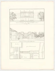 De verlengde Wilhelmstraße, blad 19 uit de reeks „Verzameling architectonische ontwerpen”