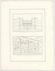 Ontwerp voor een stedelijk woongebouw, blad 67 uit de reeks „Verzameling architectonische ontwerpen“
