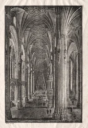 Interieur van de Stephansdom in Wenen, ca. 1810