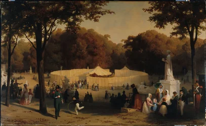 Tent van de Marokkaanse legerleider (Sidi-Mohammed ben Abd-el-Rahman, zoon van de Keizer van Marokko), genomen bij de Slag van Isly, 14 augustus