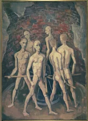Gevangenen (aan het wiel)