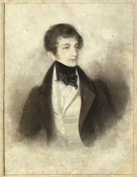 Portret van de pianist en componist Sigismund Thalberg 1812-1871, 1829