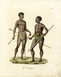 Afrikaanse krijgers (afdrukken)