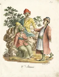 Perzische klederdracht (print)