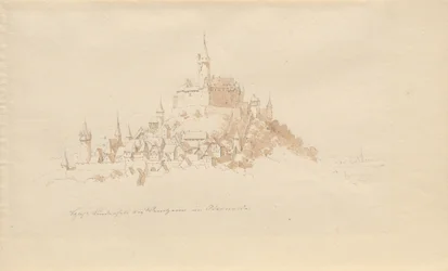Kasteel Lindenfels bij Weinheim in de Odenwald