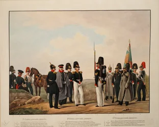 Russische 1e, 2e en 3e Grenadierdivisies, 1845-1855