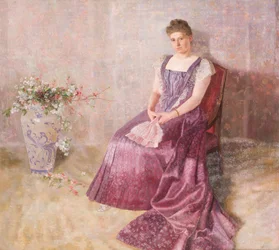 De paarse staatsjurk. Mevrouw van Birkenreuth
