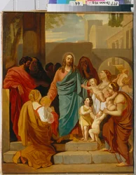 Christus zegent de kinderen