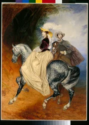 De ruiters: portretten van Eugene Mussard en zijn vrouw Emilie