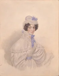 Portret van Anna Borisovna Bakunina 1802-1835, 1835