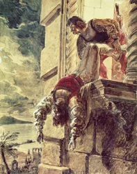 De moord op prins Andreas van Hongarije op bevel van koningin Johanna I van Napels
