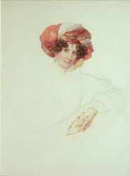 Vrouw in Tulband. Portret van Gravin Maria Grigoryevna Razumovskaya, née Vyazemskaya