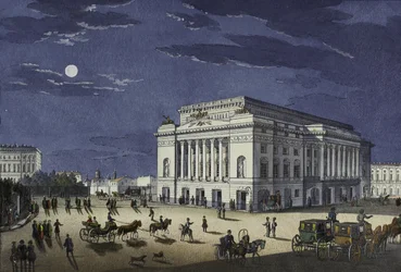 Het Alexandrinsky Theater in Sint-Petersburg, eerste helft van de 19e eeuw
