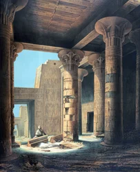 Interieur van de Tempel van Philae