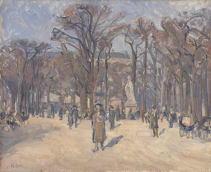 Maartse dag in de Jardin du Luxembourg, Parijs